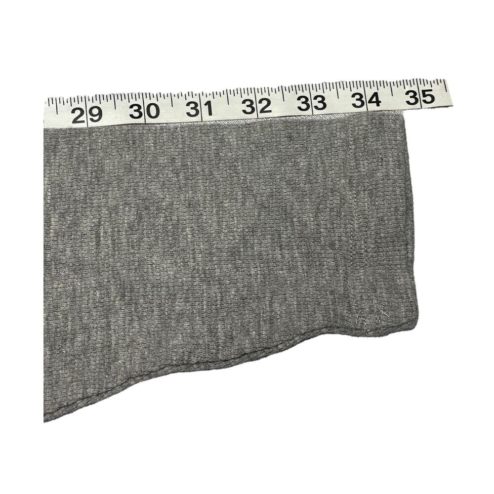 IZOD Sleepwear Sweater Men's Large Gray Heather Henley Neck Cotton Long Sleeve - Picture 6 of 6